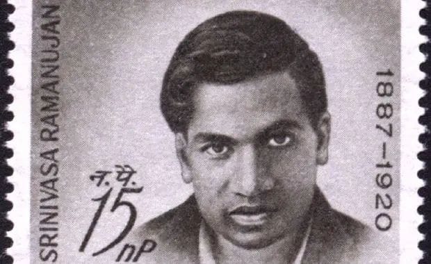 An stamp picture of srinivasa Ramanujar